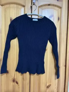 MACKINTOSH ネイビー リブニット 38