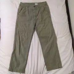メンズ ダメージカーゴパンツ カーキ ミリタリースタイルのサムネイル
