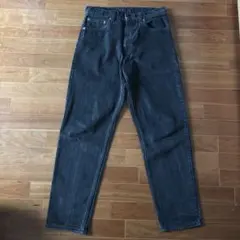 90s　Levi’s 550　リーバイス　後染めブラックデニムパンツ　USA製