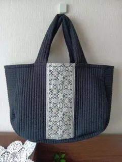 ヌビバッグ インド刺繍 ハンドバッグ 大人可愛い 韓国風 ハンドメイド（A682のサムネイル