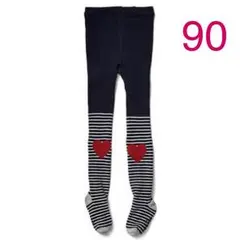 【新品】baby GAP 90 くまさんタイツ(ボーダー.ハート)
