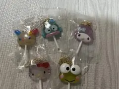 サンリオ　カラフルキャンディチャーム　セミコンプ　5種　ガチャガチャ