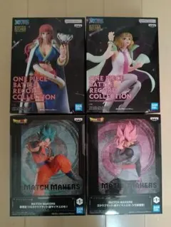 【新品未開封】ワンピース ドラゴンボール 最新プライズフィギュア 4体セット