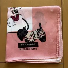 【新品・未使用品】BURBERRY バーバリー 犬柄 大判ハンカチ