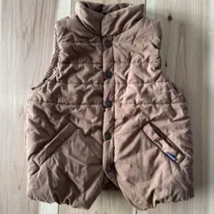 moujonjon 中綿入りベスト　茶色　130cm