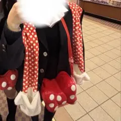 ミニーちゃん 大人用マフラーキャップ