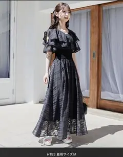 ダブルカラーコルセットワンピース