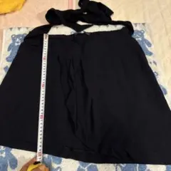 美品 ZARA 紺色 フレアスカート Lサイズ リボン付き