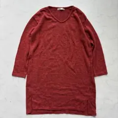 Bou Jeloud ニットワンピース レッド （D630）