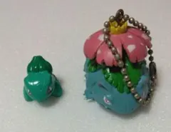 ポケモン フシギダネ フシギバナ ミニフィギュア キーホルダー当時物cgtsj