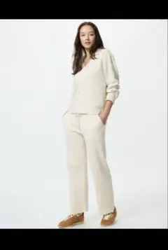 UNIQLO ウォッシャブルニットリブパンツ XS