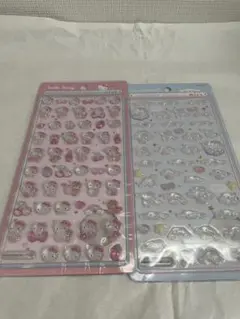 ボンボンドロップシールミニ　ハローキティ シナモロール シール 2枚セット