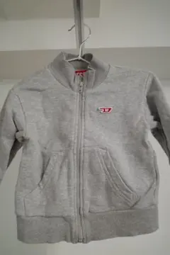 DIESEL グレー ジップアップ トレーナー