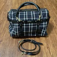 DIESEL ディーゼル チェック柄2wayバッグ