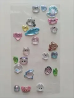 おすそわけ　シール　海のいきもの