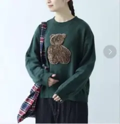 bulle de savon 30th Anniversaryくま刺繍スウェット