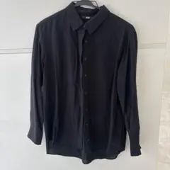 UNIQLO ユニクロ 長袖シャツ ブラック Lサイズ