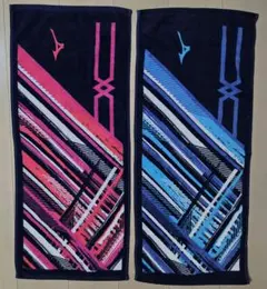 新品未使用　Mizuno ミズノフェイスタオル　スポーツタオル　2枚セットのサムネイル