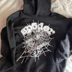 SP5DER スパイダーウェブ ブラックパーカー バイマで購入しました