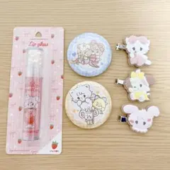 mikko characters まとめ売り フロッキーヘアクリップ グロス