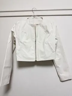 REZEXXY ホワイト クロップドジャケット Fサイズ