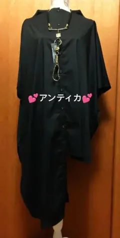 ❁アンティカ❁パタントルソー❁変形シャツチュニック　大きめサイズのサムネイル