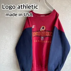 90s USA製 NFL ワシントン レッドスキンズ 刺繍ロゴ スウェット