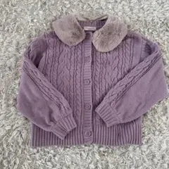 mezzo piano 薄紫色 カーディガン M