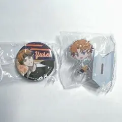 北見遊征　ビッくらポン　アクリルスタンド・缶バッジセット