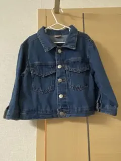 petit main ミッキー刺繍デニムジャケット S