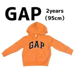 GAP オレンジ フード付きパーカー 95cm