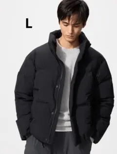 ユニクロ　シームレス　ダウンジャケット　ブラック　L 新品未使用