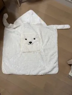 フード付きクマデザインブランケット