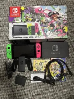 【美品】Nintendo Switch 本体（スプラトゥーン2エディション） スプラトゥーン2：『スプラトゥーン2』特別デザインのイカした商品が