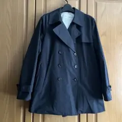 組曲　大きいサイズ　6 ネイビー トレンチコート サイズ6