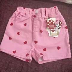 しまむら　littc リトシー　ミニー　ショートパンツ　ハート　80 ピンク