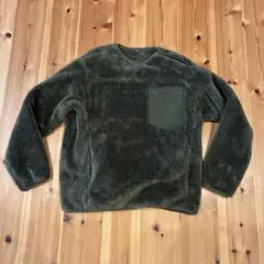 【美品】ユニクロ　フリースプルオーバー オリーブ　S