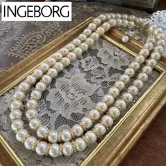 INGEBORG パールロングネックレス　ヴィンテージ　ゴールドのサムネイル