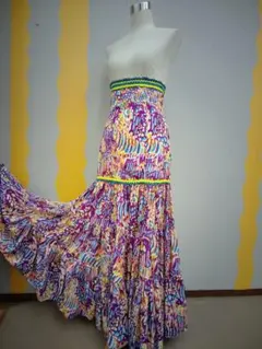 フラメンコ　スカート衣装　ハイウエストスカート　丈100