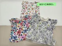【まとめ売り】「はらぺこあおむし」「お花」トップス 90(３着)