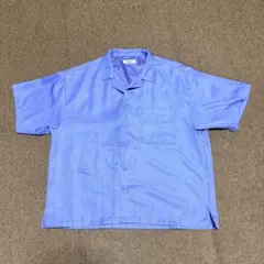 オープンカラーシャツ ライトブルー 半袖 M WEGOのサムネイル