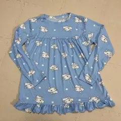水色 長袖パジャマ フリル付き　新品
