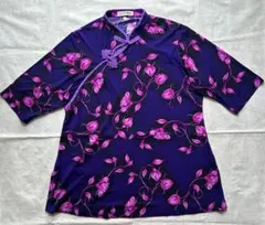 ★イーストエイジ★太極拳ウェア★チャイナカラートップス★プリントジャージー