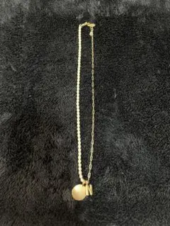 ZARA ゴールド ビーズチェーン ネックレス