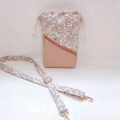 【一点限り】リバティ　タナローン　フェリシテスマホショルダーバッグ