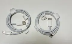 iphone Apple 純正 USB-C to Lightningケーブル2本