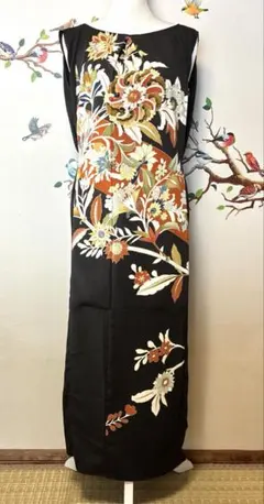 着物　留袖　リメイク　ロングワンピース