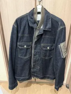 A.P.C. × sacai ドッキングMA1デニムジャケット Mサイズ - メルカリ