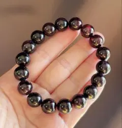天然石 ワインレッドガーネットのブレスレット（番号A4951）