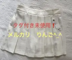 新品タグ付き❗️GUプリーツスコート❗️プリーツスカート　オフホワイト　M❗️